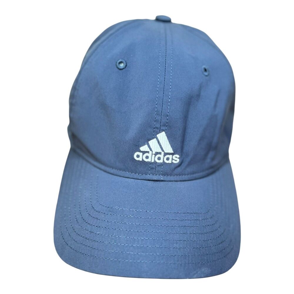 Adidas Unisex Gray Blue Climacool Adjustable Strapback Hat Lightweight Cap